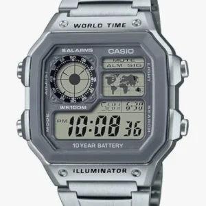 Casio AE1200WH Series | Reloj Digital Hombre - ⚪ Plateado Ref: AE-1200WHD-7AVCF